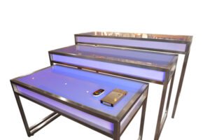 LED buffet nesting table (rectangle) stainless steel buffet table