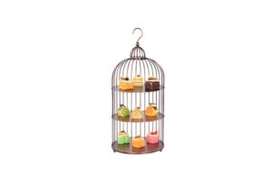 Three Tiers Birdcage Pastry Display Stand For Banquet Party Wedding